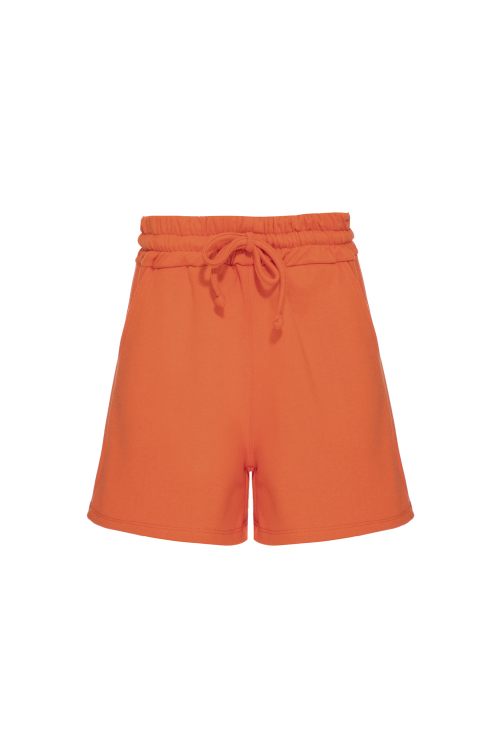 SHORTS MOLETOM ORANGE KIDS V23          